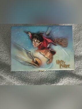 Warner Bros. Harry Potter Jewelry Box Art in Purple and Blue